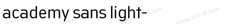 academy sans light字体转换